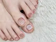 【2級持ち研修ネイリスト】フットマグネットワンカラー¥3200