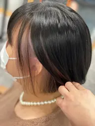 🍒イヤリングカラー🍒+透明感カラー+ブロー