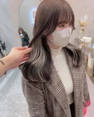 【なりたいを叶えるインナーカラー🧸】インナーカラー(ケアブリーチ込み)&髪質改善トリートメント🎶　韓国/レイヤー