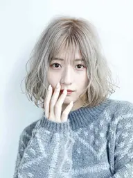 ☀️大人気✨カット➕ケアブリーチ使用プレミアムWカラー➕超音波ツヤトリートメント☀️