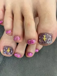 【ご新規様オフ無料】フット親指1本アート(フットバス、ケア込み)