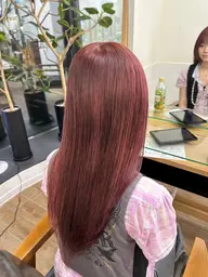 ☆平日1名様限定☆かわいいピンク🩷➕コテ巻きorアイロン仕上げ✨