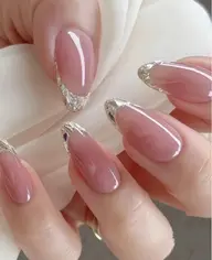 💍🧊ガラスフレンチ💍🧊ベースあり　（新規様ソフトジェルオフ無料／整爪・ドライケア込み）