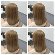 【ハイトーンカラー❣️ミニモ限定✊🎀 】ブリーチ🍒＋カラー🌸＋うる艶 treatment💝 コテ巻き無料🦄