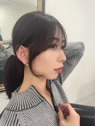 前髪カット【顔まわり】+カラー+2stepケアトリートメント