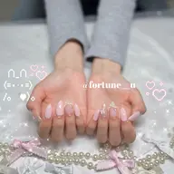 💜ハンドオフあり韓国ワンホンガーリーちゅるんシンプル60分持ち込みデザイン(アート目安片手1.2本)🤍💜