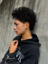 メンズ限定 スパイキーパーマ