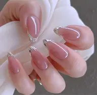 ガラスフレンチネイルコース