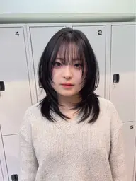 【⚡️ミニモ学割価格⚡️】韓国ハッシュカット、レイヤーカット＋髪質改善ケアカラー