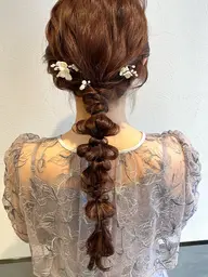 【何回でもok🍎】ヘアアレンジ・ハーフアップ・まとめ髪・編みおろしetc【結婚式/おでかけ/推し活など】