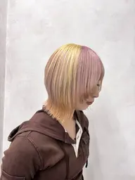 🌈ワンブリーチデザインカラー🌈➕1STEPトリートメント🫧