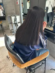 〝トリートメント付き〟+カット+縮毛矯正