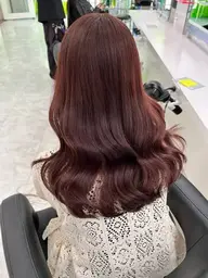 【💖肩下💖】白髪染めもOK‼️透明感カラー🎀＋うる艶トリートメント🩵🫧