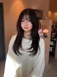 カット＋縮毛矯正＋髪質改善トリートメント🍨🥄‧⁺ ⊹˚.