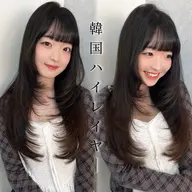 【✨1日1名様限定✨】人気No.3🙈韓国風♡ケアカラー➕前髪カット➕クイックトリートメント🧡【レイヤー】