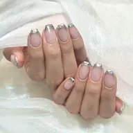 🔰口コミ記入必須【Jr.】HAND⭐️オフなし⭐️ガラスフレンチ（クリアベース）