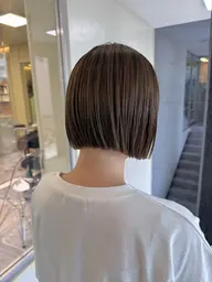 ✨垢抜けナチュラルボブ｜カット＋透明感カラー＋トリートメント✨
