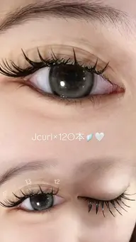 本日🈳あり!オフなしマツエク練習モデルJ カール100〜120本8~12mm