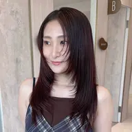 🟧 前髪カット+艶カラー+2STEPトリートメント