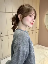 💡前髪がうねる方💡韓国風カット＋【前髪矯正】＋1stepうる艶トリートメント🇰🇷🤎