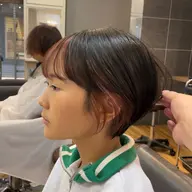 ショートカット+インナーカラー(wカラー)