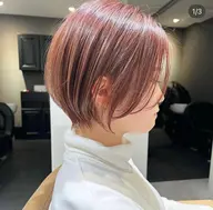 【髪質改善ケアコース】Oggiotto髪質改善トリートメント+小顔カット+透明感カラー❤️🔥超ダメージレスカラー✨️