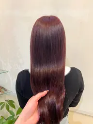 ✨人気No.1メニュー✨💐メンテナンスカット+カラー+3stepキューティクル補修トリートメント💐(ロング料金なし)