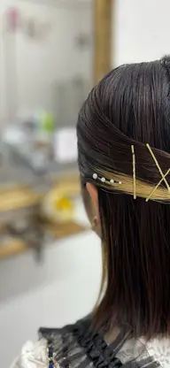 【ミニモセール】¥4500→¥2500  ⭐️30分ヘアセット+シールパールつけ放題⭐️ ※アップ以外！※写真撮影必須