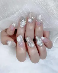 【長さだし】チップスカルプ+人気のワンホン持ち込みやり放題6本までデザイン14980 【ケア込み】