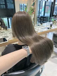 《🪞ブリーチなしで✨透明感が欲しい方🪞》ブリーチなしのダブルカラー＋高保湿シャンプー＆トリートメント