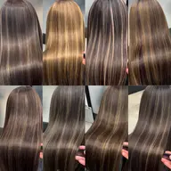 ケアブリーチ使用‼️ハイライト＋カット＋髪質改善トリートメント