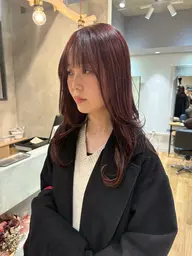 似合わせカット+透明感カラー+魔法のバブル+オージュアTR🎀