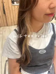 ［結んでも可愛い✨🌷］イヤリングカラー🫧（ブリーチ込み+フルカラー）