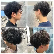 【メンズトレンド】波巻きパーマ+カット+2ステップトリートメント