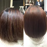 ボーリュームダウン！カット&ボリュームダウンストレート&トリートメント