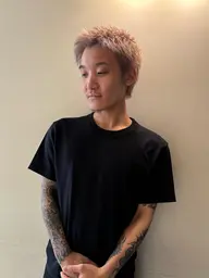 〈メンズ限定〉cut＋w color（オプション付き）