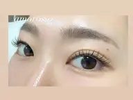 フラットラッシュ120本＋HBLハリウッドブロウリフト眉毛（wax込）（オフ別途¥550）