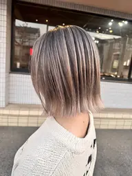 透明感カラー+3ステップトリートメント