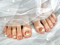持ち込みデザインok！フットネイル75分【オフ無し】