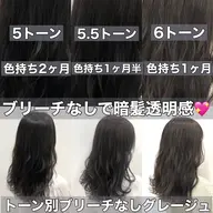 ❣️【就活生、黒染め、黒染め風、インターン、実習】❣️💖ダメージレス透明感フルカラー💖明るくできるダークカラー❣️