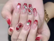 【新規ジェルオフ無料】SNSトレンドワンホンデザイン💖自爪💅90min⭐︎アートやり放題