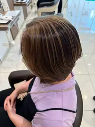 【モデル用】1日1人限定脱白髪ハイライト＋オンカラー　※1日1人募集人数3名様まで