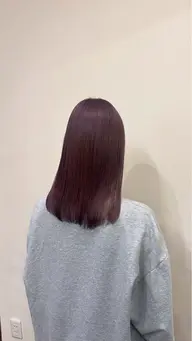 【3名限定クーポン✨️】プレミアム艶カラー➕3stepトリートメント