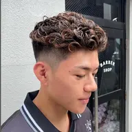 メンズカット+ニュアンスパーマ