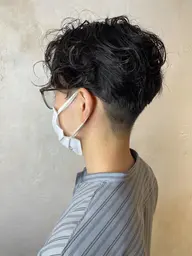 メンズカット+ニュアンスパーマ