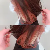 【さり気ないおしゃれヘアで大人可愛い】♥️インナーカラー＋全体カラー＋毛髪補修4stepトリートメント♥️