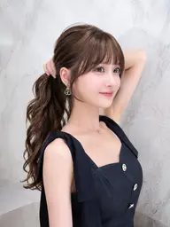 🪽韓国風顔まわりカット＋艶髪カラー🪽+1Stepトリートメント（当日限定）/池袋