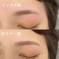 《学割》アイブロウスタイリング×垢抜け◎眉coloring（眉毛ワックス、間引き、メイク込み）※2回目以降¥5500