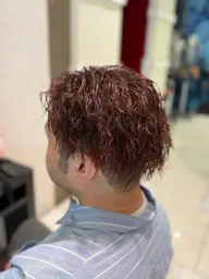 【メンズ限定】カット＋パーマ＋炭酸泉➕トリートメント