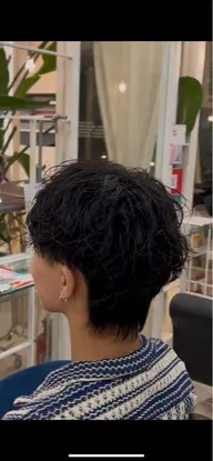 カット➕シャドウパーマ➕クイックトリートメント